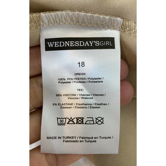 NWT Wednesdays Girl Tank Dress Size 18 Women’s Brown Cheetah Print - Picture 4 of 7